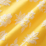 Жълт Комплект Бикини с Жакардов Халтер