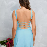 Елегантна рокля с драпирана яка