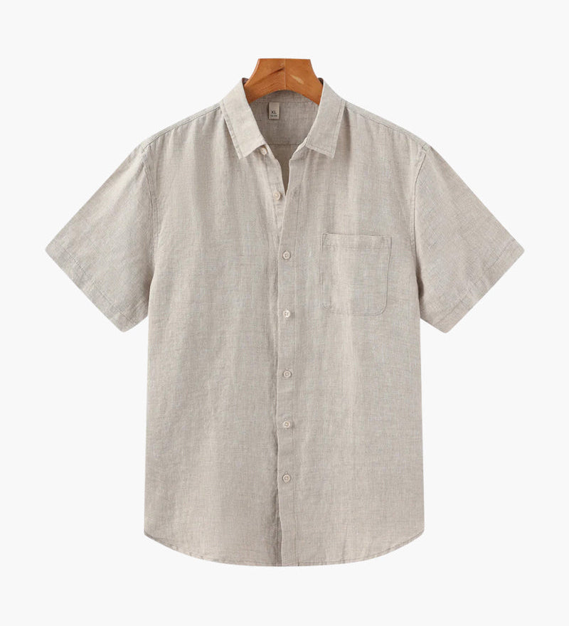 Кейптаун - Ленена риза с къс ръкав