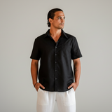 Кейптаун - Ленена риза с къс ръкав