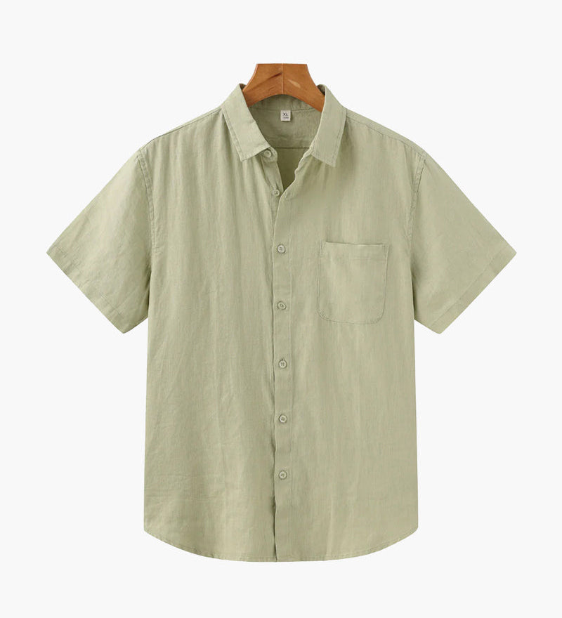 Кейптаун - Ленена риза с къс ръкав