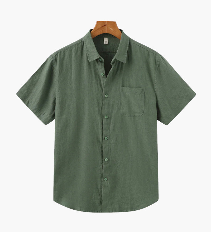 Кейптаун - Ленена риза с къс ръкав