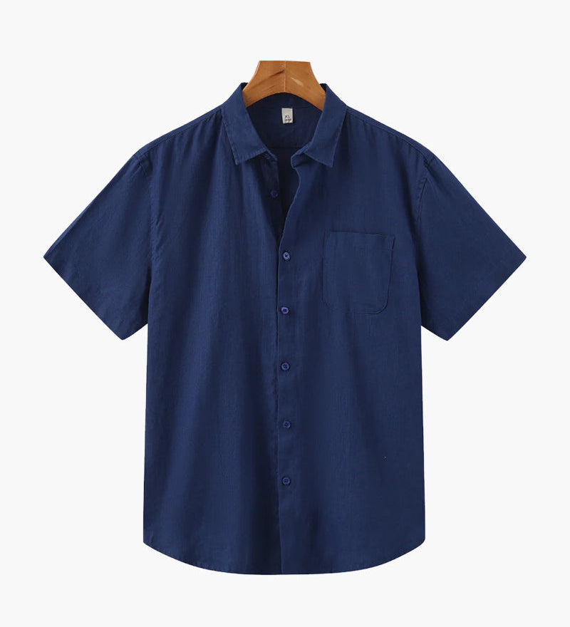 Кейптаун - Ленена риза с къс ръкав