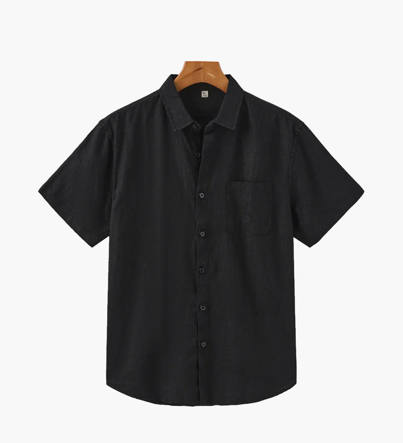 Кейптаун - Ленена риза с къс ръкав