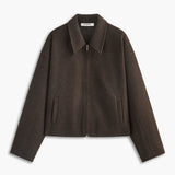 Твидено яке с цип