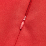 Плисирана рокля с метални акценти