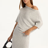 Wool-Blend Off-Shoulder Knit Top