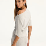 Wool-Blend Off-Shoulder Knit Top