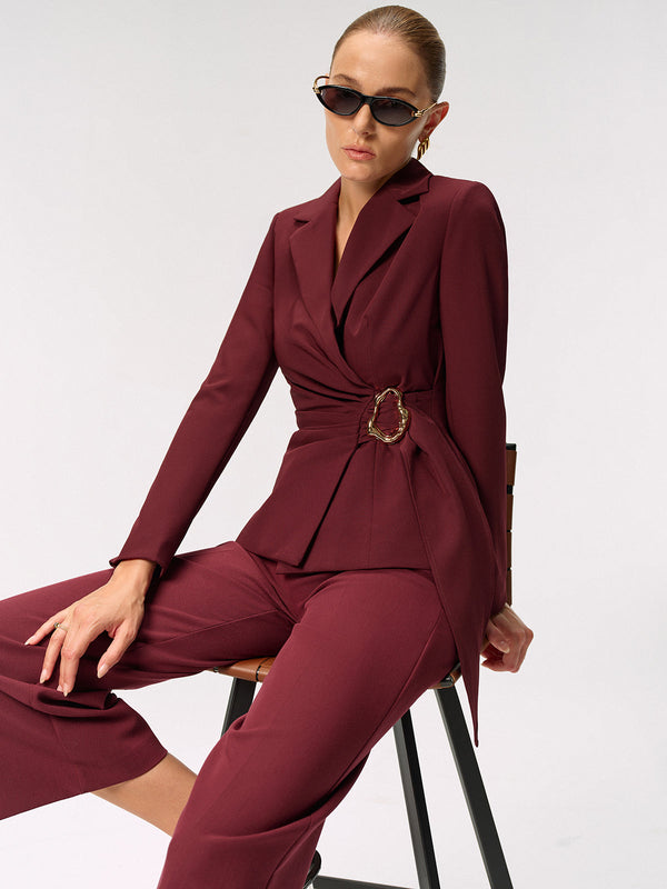 Метален асиметричен блейзер с катарама