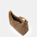 Хобо Чанта от Изкуствена Овча Кожа