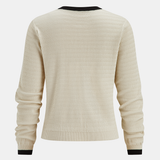 Textured Chevron Knit Pocketed Sweater Co-ords