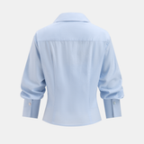 Двучасов комплект - Топ с презрамки и риза с копчета