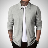 Bellivaro | Мъжки Zip-Cardigan | Слим и Лек Пуловер с Наклон