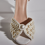 Сандали Cyrix Pearl Strap в кайсиев нюанс
