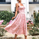 Цветна халтерна рокля Bodycon