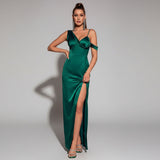 Макси рокля Bodycon с нерегулярен раменен колан