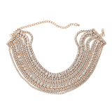Многослоен златист кристален necklace Jago