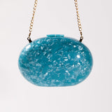 Maina Glitter Acrylic Convertible Clutch