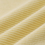 Yellow Round Neck Button Knit Vest